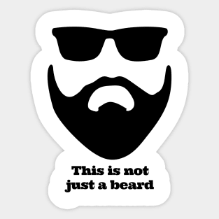 This is not just a beard Sticker